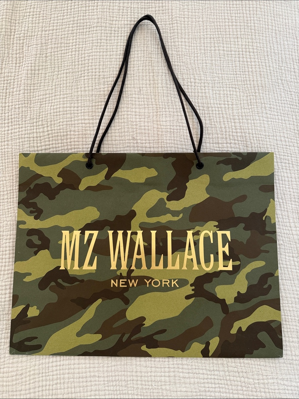 MZ WALLACE Camo Paper Shopping Bag